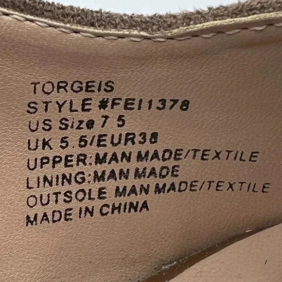 Torgeis NEW Womens 7.5 Block Heel Pumps Brown Suede & Patent Leather Minimalist - Picture 12 of 16